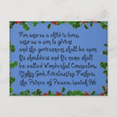 イザヤ9:6 ポストカード (正面)