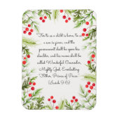 イザヤ9:6 マグネット (縦)