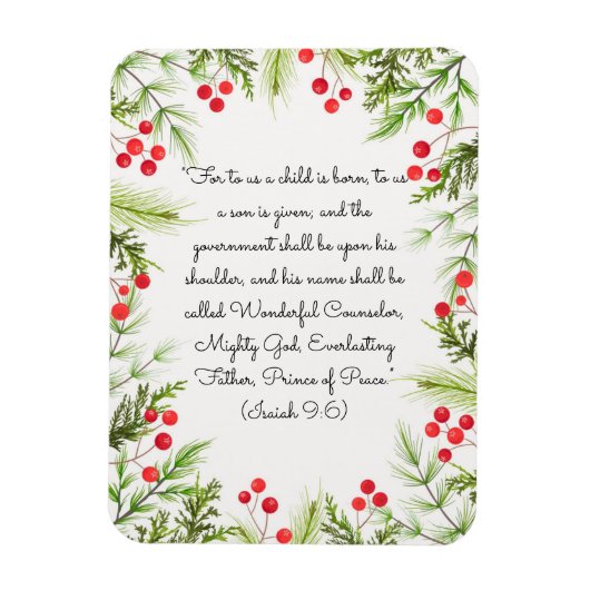 イザヤ9:6 マグネット (縦)