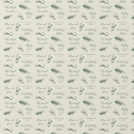 イザヤ9:6 | 手描き松のセージ信仰クリスマス ラッピングペーパー