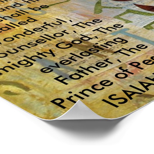 イザヤ9:6、"私たちのために子供は生まれ、そして… ポスター (角)