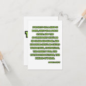 イザヤ9:6 KJV聖書の聖なる書物、 経典挨拶 カード (正面/裏面インサイチュ)