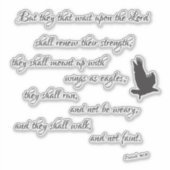 イザヤ・イーグルス聖書の聖句 シール (正面)