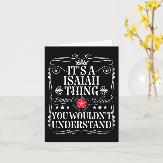 イザヤ 名前 それはイザヤの事だから、あなたには分からないでしょ カード (黄色い花)