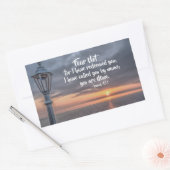 イザヤ 43:1 わたしはあなたの名を呼んだ、あなたはわたしのものだ 長方形シール (封筒)