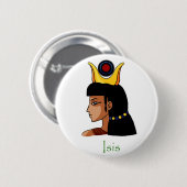 イシス古代エジプト女神バッジ 缶バッジ (正面&裏面)