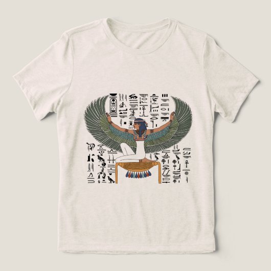 イシス神 - 古エジプト史   トライブレンドＴシャツ (デザイン正面)