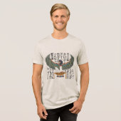 イシス神 - 古エジプト史 トライブレンドTシャツ (正面全面)