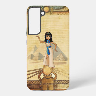 イシス翼付き古代エジプト女神スマートフォンケース SAMSUNG GALAXY S22+ケース