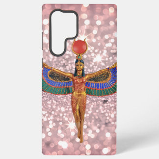 イシス翼付き古代エジプト女神スマートフォンケース SAMSUNG GALAXY S22 ULTRAケース