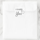 イシドーYESおもしろい女子婚約フィアンセ引用文 スクエアシール (バッグ)