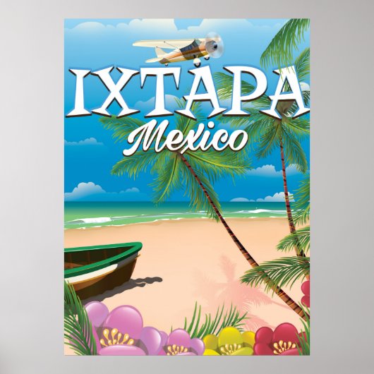 イシュタパ メキシコ ビーチ ポスター (正面)