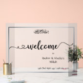 イスエレガントパーソナライズされたム結婚派 アクリルサイン (ウェディング)