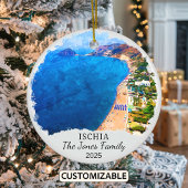 イスキアパーソナライズされたオーナメント、イタリアギフト セラミックオーナメント