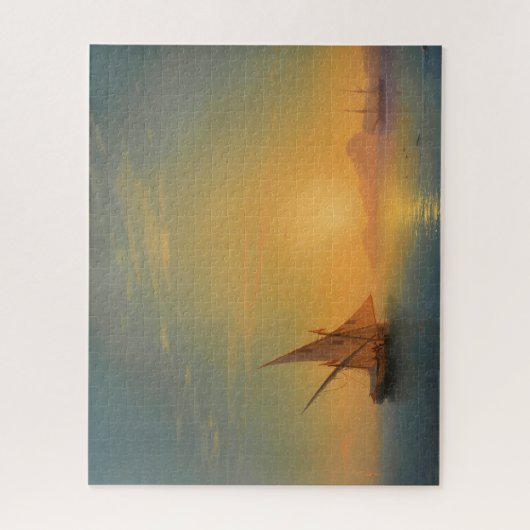 イスキア上空の夕日Aivazovsky ジグソーパズル (縦)