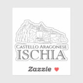 イスキア島のカステッロ・アラゴネーゼへの旅 シール (シート)