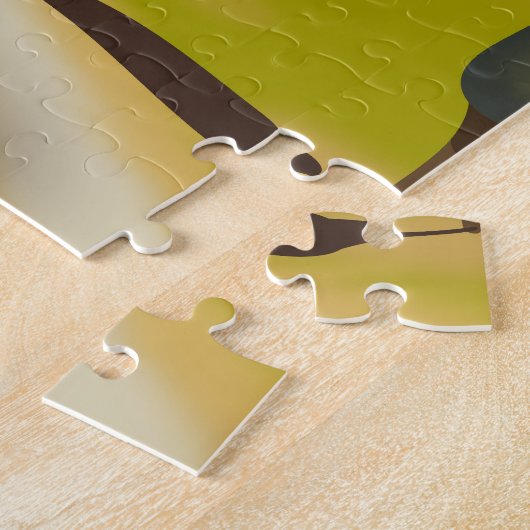 イスキア・イタリア旅行ポスター ジグソーパズル (側面)