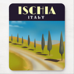 イスキア・イタリア旅行ポスター マウスパッド