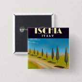 イスキア・イタリア旅行ポスター 缶バッジ (正面&裏面)