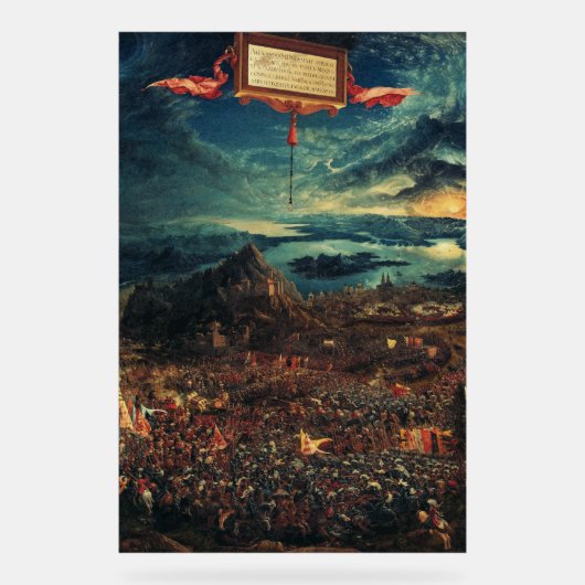 イススにおけるアレキサンダーの戦い アクリルサイン (正面)