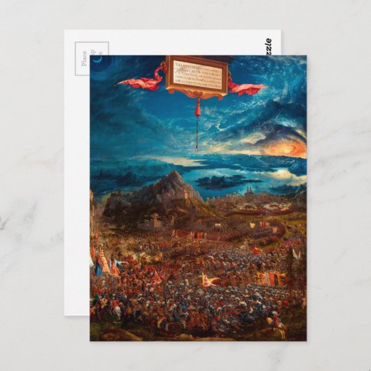 イススにおけるアレクサンダーの戦い(1529年) ポストカード (正面/裏面)