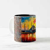 イスタンブカラフルルトゥルキエ土産 ツートーンマグカップ (正面左)