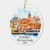 イスタンブパーソナライズされたルオーナメント、トルコのギフト セラミックオーナメント (左)