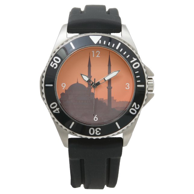 イスタンブールでの夕日Nr. 1 腕時計 (正面)