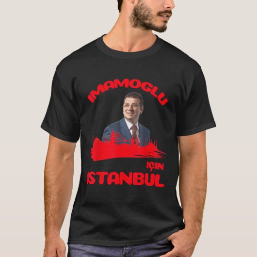 イスタンブールとトルコTシャツのためのエクレムImamoglu Tシャツ (正面)
