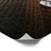 イスタンブールのブルーモスク天井 ポスター (角)