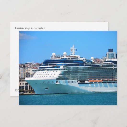 イスタンブールのポストカードでのクルーズ船 ポストカード (正面/裏面)
