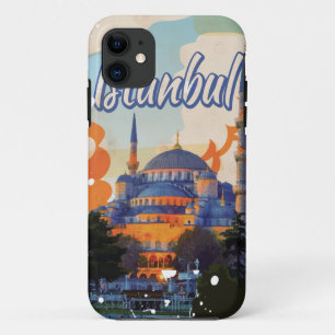 イスタンブールのヴィンテージ旅行ポスター iPhone 11 ケース