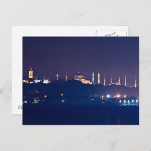 イスタンブールの別のシルエット ポストカード (正面/裏面)