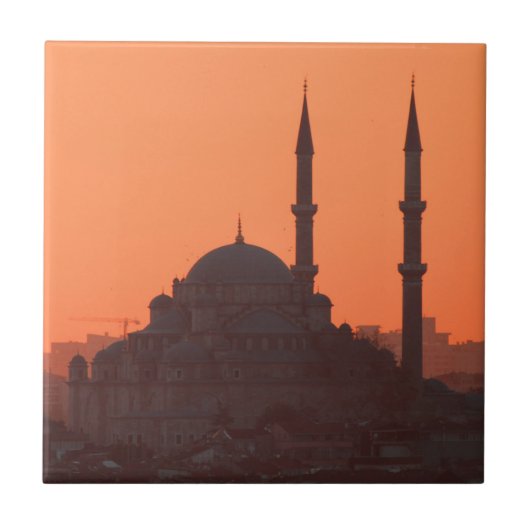 イスタンブールの夕日 タイル (正面)