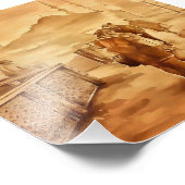 イスタンブールの歴史絵画的なArでヨーグルト配信 フォトプリント (角)