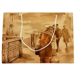 イスタンブールの歴史絵画的なArでヨーグルト配信 ラージペーパーバッグ