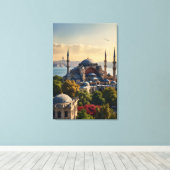 イスタンブールの水彩画 キャンバスプリント (インサイチュ (ウッドフロア))