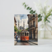 イスタンブールの水彩画 ポストカード (スタンド正面)