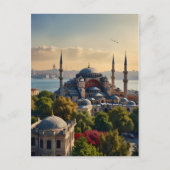 イスタンブールの水彩画 ポストカード (正面)