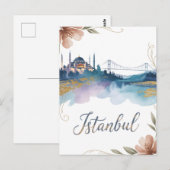 イスタンブールの水色 ポストカード (正面/裏面)