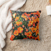 イスタンブールの赤いチューリップ クッション (ブランケット)