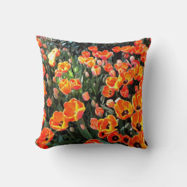 イスタンブールの赤いチューリップ クッション