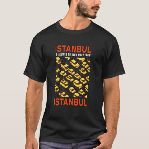 イスタンブールはイスタンブ遠くにルの交通塔から1時間 Tシャツ