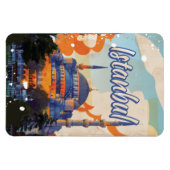 イスタンブールアヤソフィアモスクヴィンテージ旅行ポスター マグネット (横)