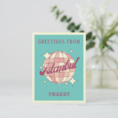 イスタンブールイスタンブルトルコレトロヴィンテージポストカード ポストカード (スタンド正面)