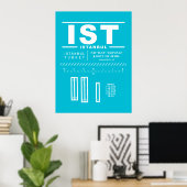 イスタンブールエアポートIST ポスター (ホームオフィス)