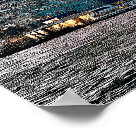 イスタンブールエレガントターキーハギアソフィア建築 ポスター (角)