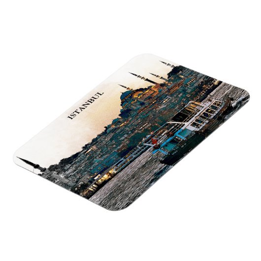 イスタンブールエレガントターキーハギアソフィア建築 マグネット (左側)