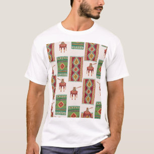 イスタンブールカーペットCoffee:ヴィンテージパターン Tシャツ