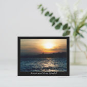 イスタンブールサンセットポストカード ポストカード (スタンド正面)